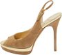 Jimmy Choo Pre-owned Suede sandals Beige Dames - Thumbnail 1