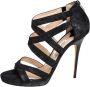 Jimmy Choo Pre-owned Suede sandals Black Dames - Thumbnail 1