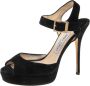 Jimmy Choo Pre-owned Suede sandals Black Dames - Thumbnail 1