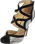 Jimmy Choo Pre-owned Suede sandals Black Dames - Thumbnail 1