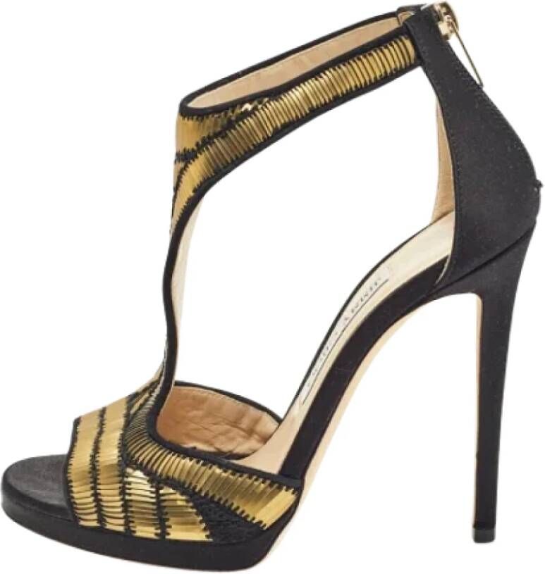 Jimmy Choo Pre-owned Suede sandals Black Dames