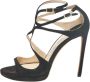 Jimmy Choo Pre-owned Suede sandals Black Dames - Thumbnail 1