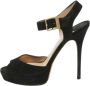 Jimmy Choo Pre-owned Suede sandals Black Dames - Thumbnail 1