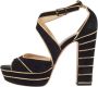 Jimmy Choo Pre-owned Suede sandals Black Dames - Thumbnail 1