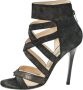 Jimmy Choo Pre-owned Suede sandals Black Dames - Thumbnail 1