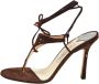 Jimmy Choo Pre-owned Suede sandals Brown Dames - Thumbnail 1