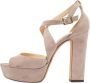 Jimmy Choo Pre-owned Suede sandals Gray Dames - Thumbnail 1