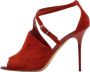 Jimmy Choo Pre-owned Suede sandals Orange Dames - Thumbnail 1