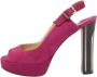 Jimmy Choo Pre-owned Suede sandals Pink Dames - Thumbnail 1