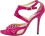 Jimmy Choo Pre-owned Suede sandals Purple Dames - Thumbnail 1