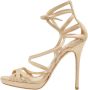 Jimmy Choo Pre-owned Suede sandals Yellow Dames - Thumbnail 1