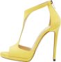 Jimmy Choo Pre-owned Suede sandals Yellow Dames - Thumbnail 1