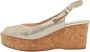 Jimmy Choo Pre-owned Suede sandals Yellow Dames - Thumbnail 1