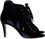 Jimmy Choo Pre-owned Velvet boots Blue Dames - Thumbnail 1