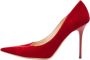 Jimmy Choo Pre-owned Velvet heels Red Dames - Thumbnail 1