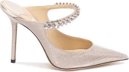 Jimmy Choo Pumps met hoge hak en kristallen bandje Gray Dames