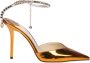 Jimmy Choo Koper Metallic Leren Pomp Brown Dames - Thumbnail 1