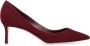 Jimmy Choo Puntige Neus Suède Stiletto Hakken Pumps Red Dames - Thumbnail 1