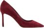 Jimmy Choo Rode Suède Stiletto Hakken Pumps Red Dames - Thumbnail 1