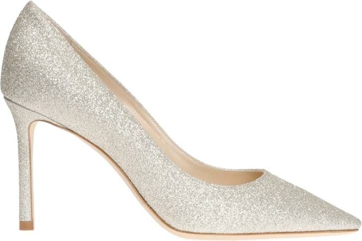 Jimmy Choo Glitter Slip-on Pumps Gray Dames