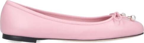 Jimmy Choo Roze Platte Schoenen Elegant Stijl Pink Dames