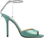 Jimmy Choo Saeda sandalen verfraaid met kristal Groen - Thumbnail 1