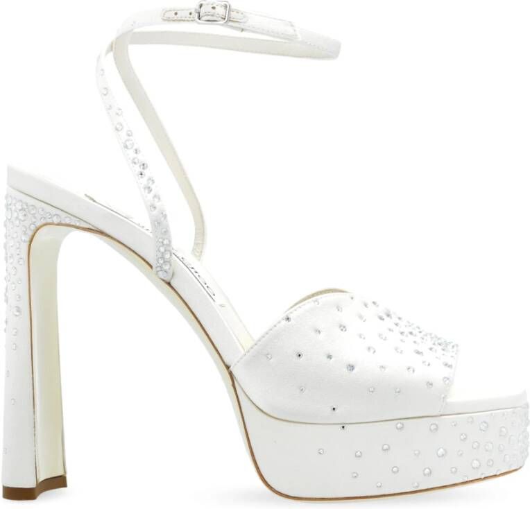 Jimmy Choo Sandalettes met hak Karli White Dames