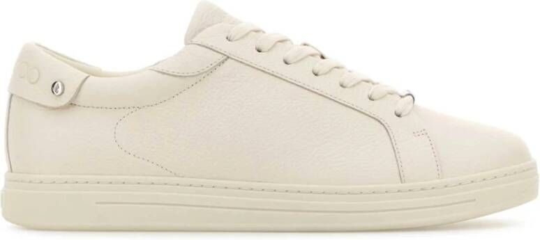 Jimmy Choo Stijlvolle leren sneakers in Rome White Heren