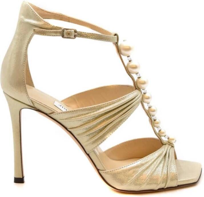 Jimmy Choo Stijlvolle Zomer Sandalen voor Vrouwen Beige Dames