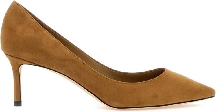 Jimmy Choo Suede Romy 60 Pumps Brown Dames