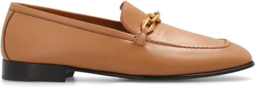 Jimmy Choo Tilda leren loafers Brown Dames