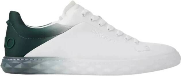 Jimmy Choo Witte Diamant Sneakers White Heren