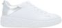 Jimmy Choo Witte Leren Flatform Sneakers met Zilveren Gelamineerd Detail White Dames - Thumbnail 16