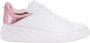 Jimmy Choo Witte Sneakers Veters Logo Leer White Dames - Thumbnail 1