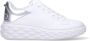 Jimmy Choo Witte Leren Flatform Sneakers met Zilveren Gelamineerd Detail White Dames - Thumbnail 11