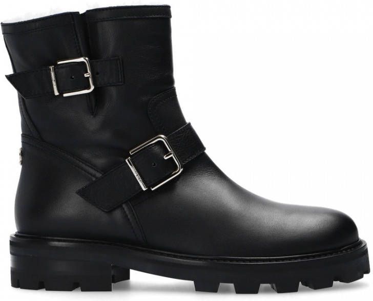 Jimmy Choo Boots & laarzen Biker Boots Leather in zwart