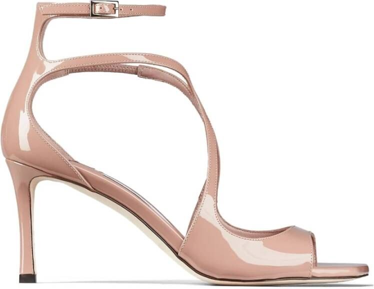 Jimmy Choo Patentleren Azia 95 Sandalen Pink Dames