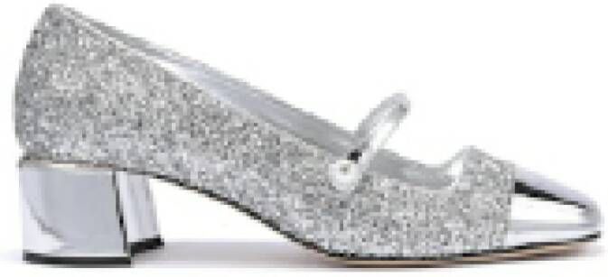 Jimmy Choo Zilveren Hakken Sandalen Gray Dames