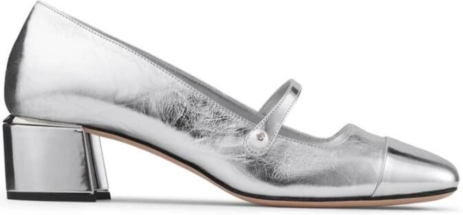 Jimmy Choo Zilveren Hakken Sandalen Gray Dames