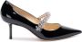 Jimmy Choo Zwarte leren pump met kristallen Black Dames - Thumbnail 6