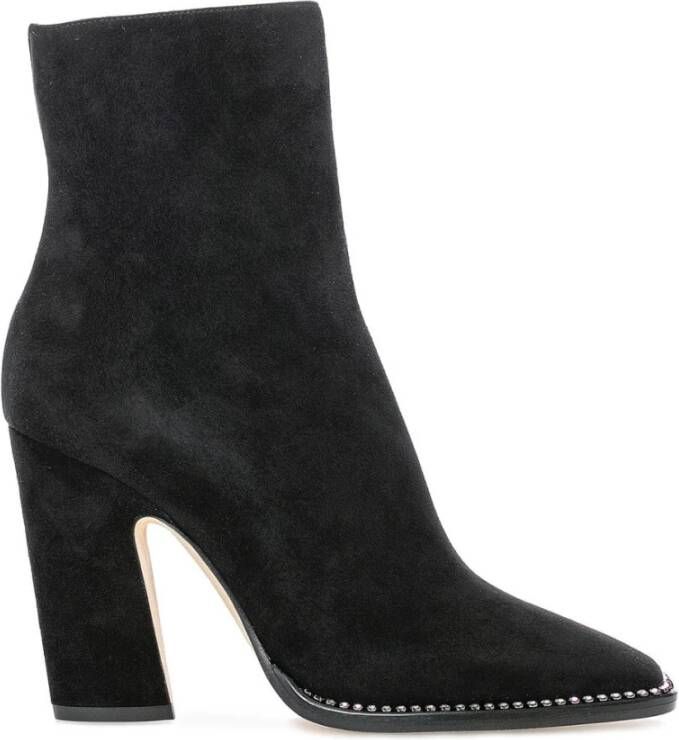 Jimmy Choo Zwarte Enkellaarsjes Mavin 100 Black Dames