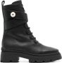 Jimmy Choo Zwarte Kalfsleren Dikke Rubberen Zool Veterschoen Black Dames - Thumbnail 1