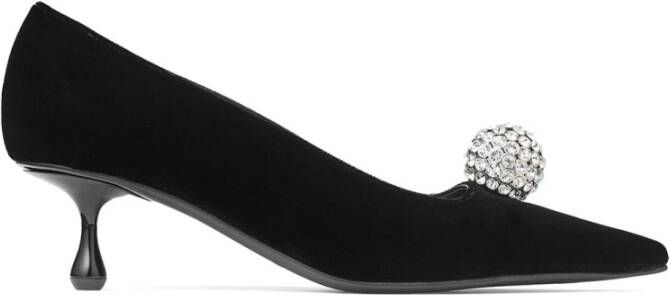 Jimmy Choo Zwarte Kristal Pomp Schoenen Black Dames