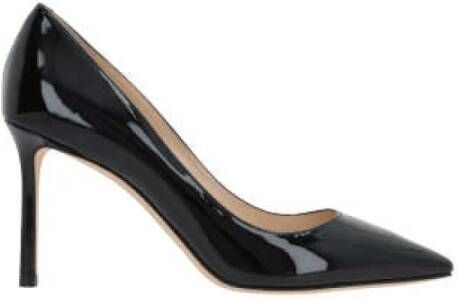 Jimmy Choo Zwarte lakleren stilettohakken Black Dames