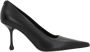 Jimmy Choo Zwarte leren hakken met iconisch monogram Black Dames - Thumbnail 1