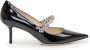 Jimmy Choo Zwarte leren pump met kristallen Black Dames - Thumbnail 11