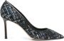 Jimmy Choo Zwarte leren puntige neus hakken Black Dames - Thumbnail 1