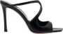 Jimmy Choo Zwarte Leren Stiletto Sandalen Black Dames - Thumbnail 1