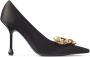 Jimmy Choo Zwarte Metalen Pumps Ixia Stijl Black Dames - Thumbnail 1