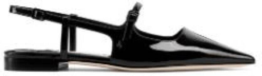 Jimmy Choo Zwarte platte schoenen voor vrouwen Black Dames